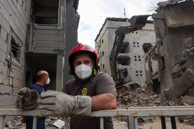 Aftermath of an Israeli strike carried out on Wednesday, in the southern suburbs of Beirut