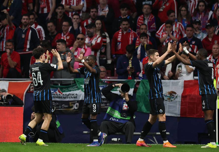 UEFA Champions League - Play Off - Second Leg - Atletico Madrid v Club Brugge