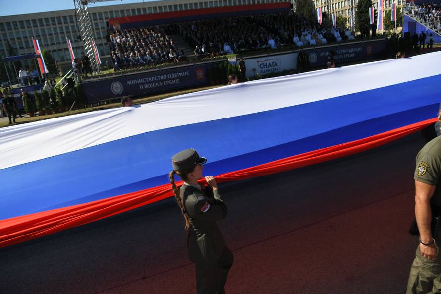 Beograd: Vojna parada "Snaga jedinstva" na kojoj je sudjelovalo oko deset tisuca pripadnika