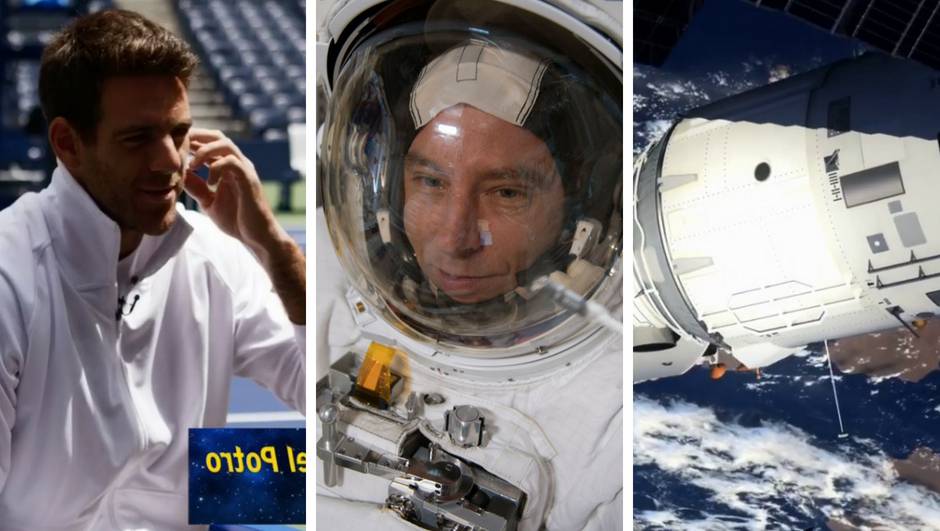 Del Potro pomagao astronautu u teniskom meču u - svemiru!