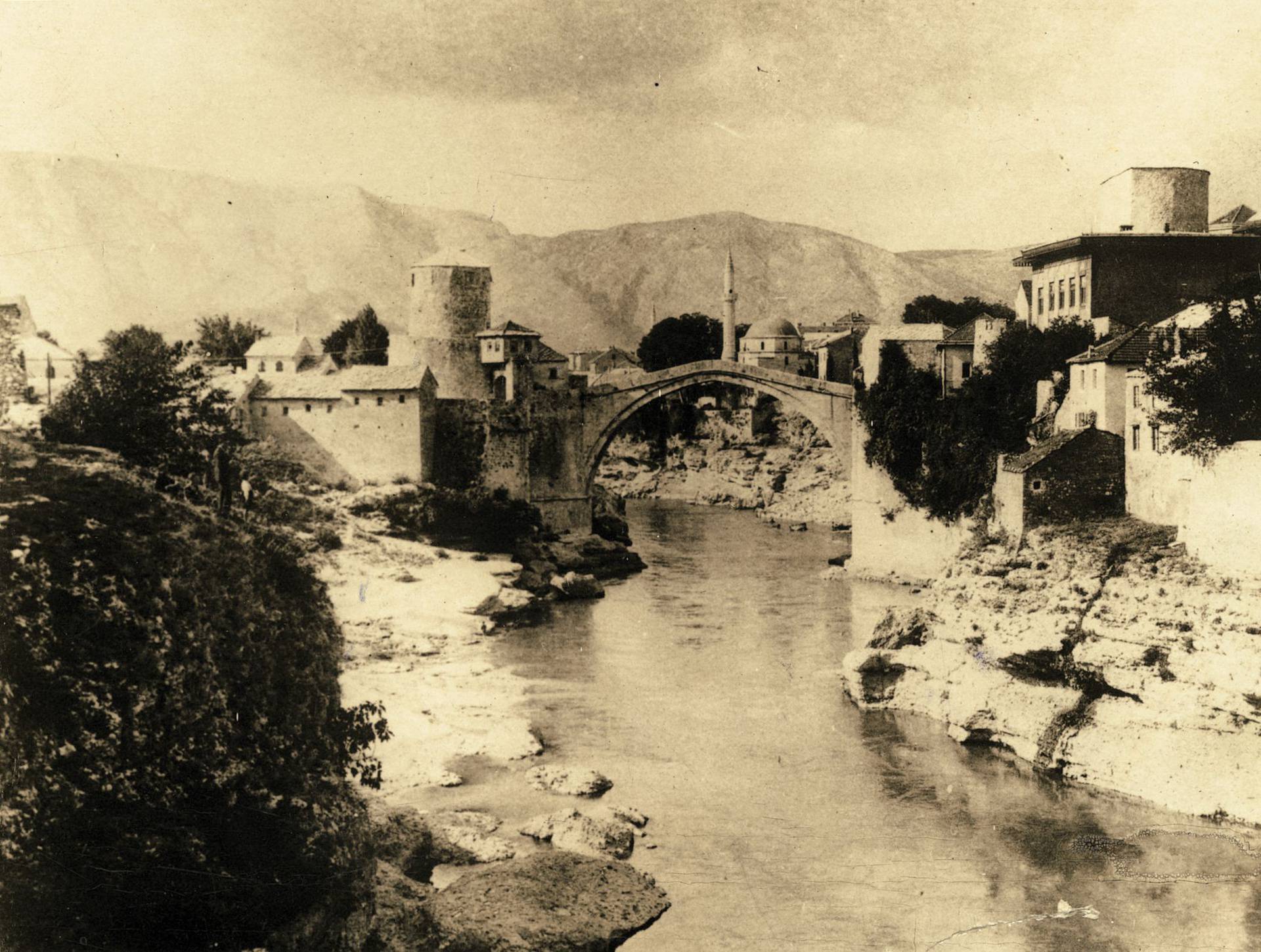 The old bridge of Mostar, Herzegovina