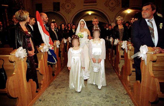 Zagreb: 12.10.2002., vjen?anje Mirka Filipovi?a i Klaudije Šuker