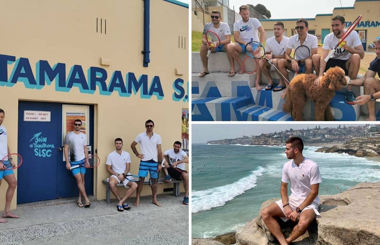 Hrvatski tenisači na plaži uoči prvog ATP turnira u novoj '20.
