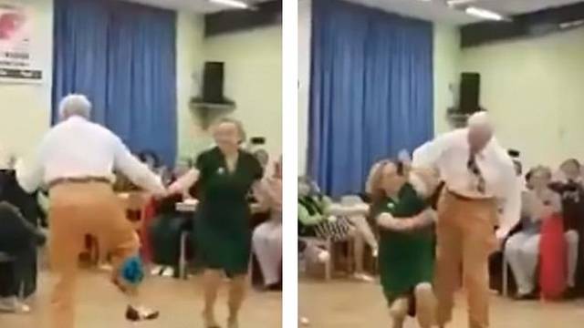 Stariji bračni par odlično pleše