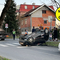 VIDEO Auto zavr&scaron;io na krovu u Sesvetama: '&Ccaron;uo se glasan udarac, stigli su i vatrogasci'