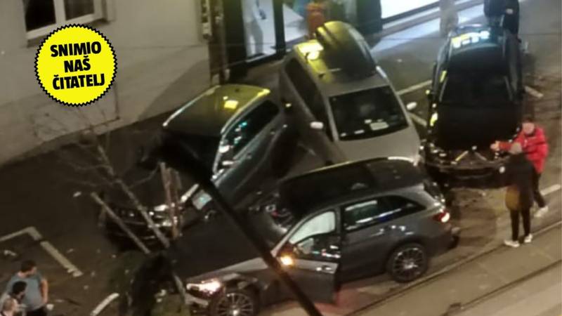 VIDEO: KRŠ I LOM U ZAGREBU Pet automobila oštećeno je u sudaru. 'Udarac je bio jak'
