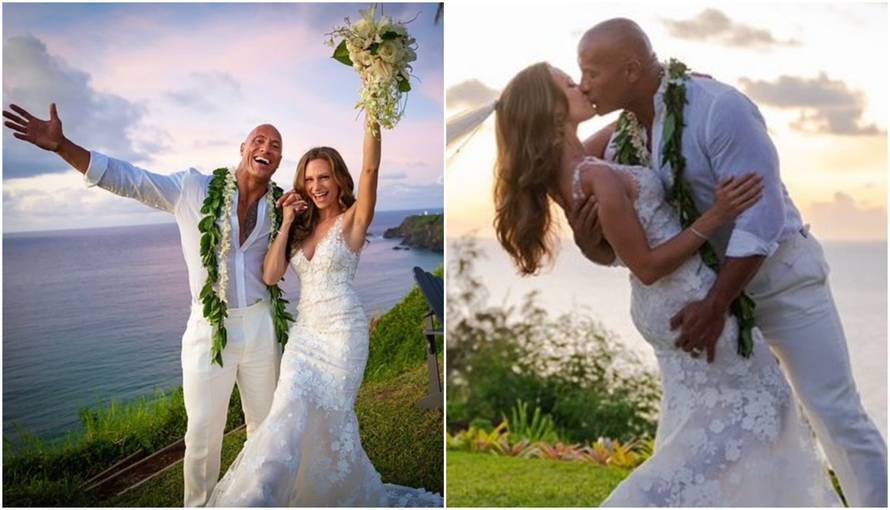 'The Rock' na Havajima oženio 13 godina mlađu: 'Uzimam te'