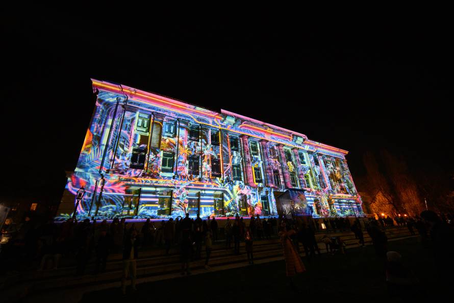 Zagreb: Na Trgu Marka Marulića svečano otvoren ovogodišnji Festival svjetla