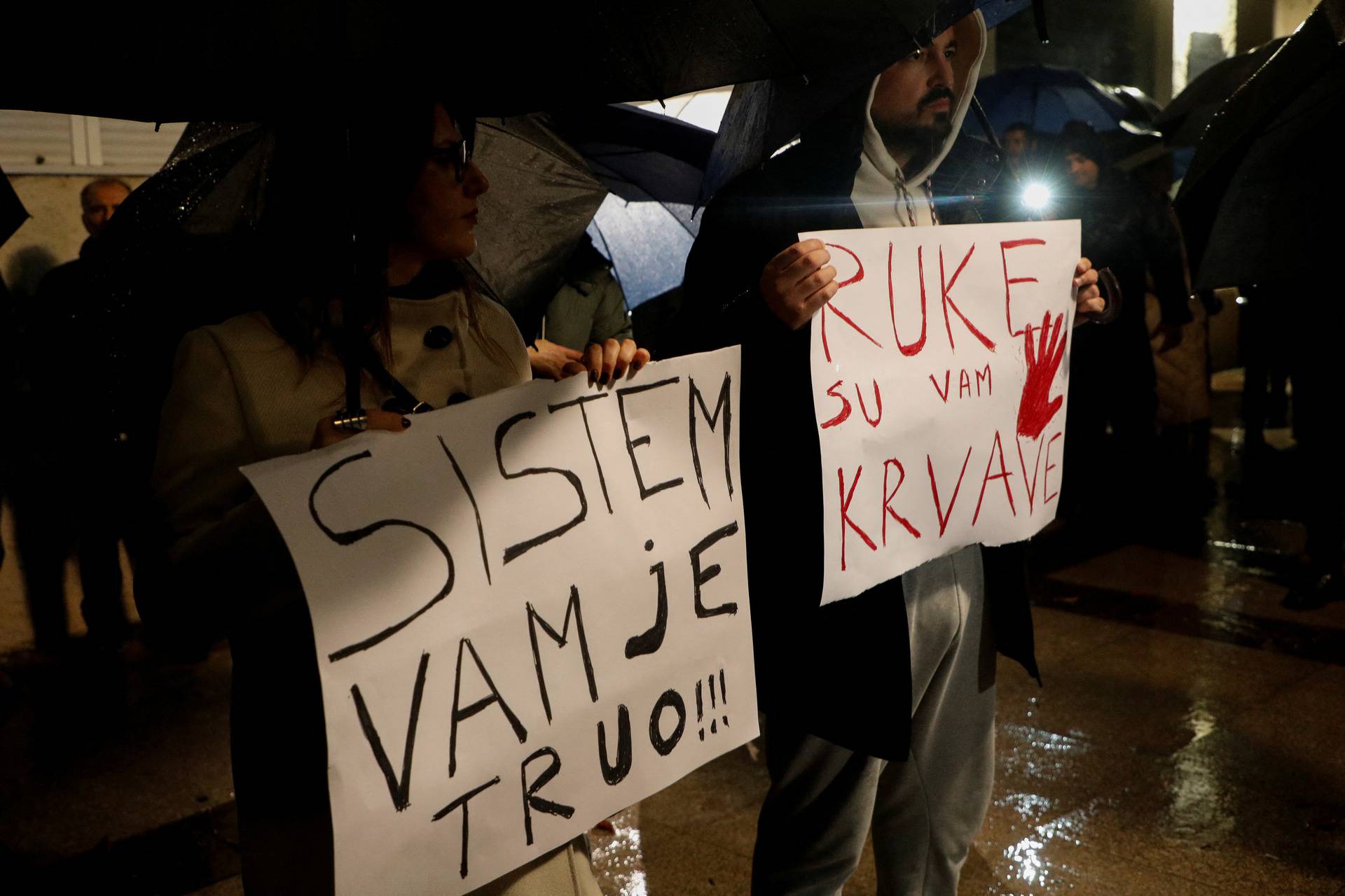 Protests after mass shooting in Podgorica