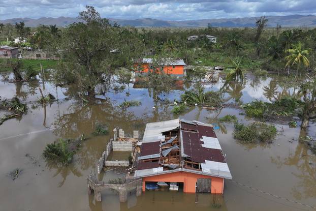 Damage to homes after Hurricane Melissa swept through Jamaica