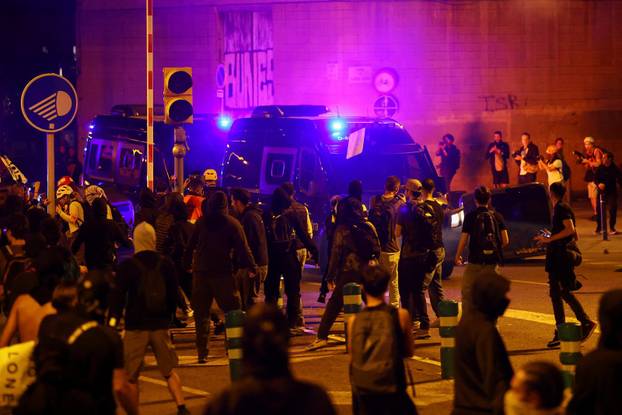 Spanish unions call a general strike in solidarity with Palestinians in Gaza, in Barcelona