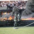 FOTO Torcida izazvala po&zcaron;ar na &Scaron;ubi&cacute;evcu, gorio reklamni pano!  Pogledajte kaoti&ccaron;ne scene...