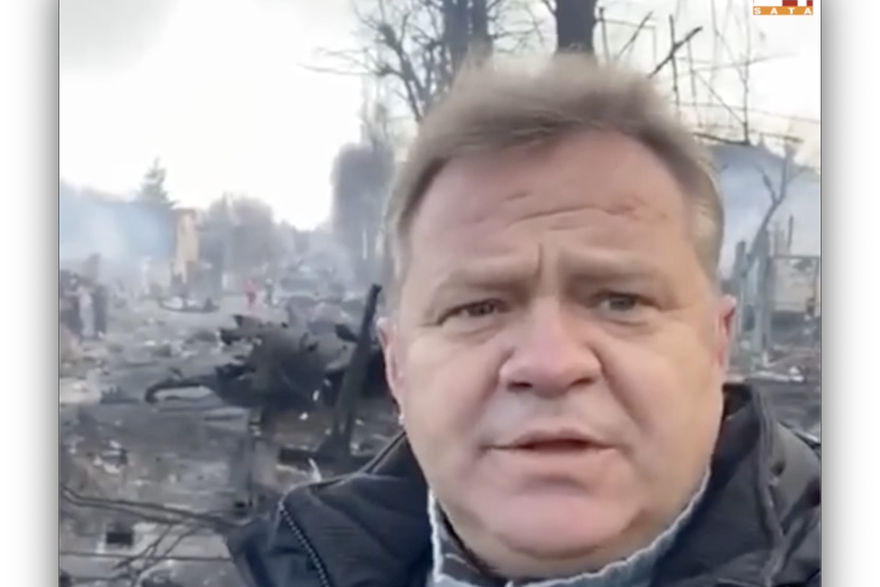 Gradonačelnik Buče, oblasti nedaleko Kijeva, javio se sa zgarišta koje je nekad bilo njegov grad: 'Sagradit ćemo sve ponovno'