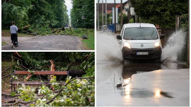 FOTO Pogledajte štetu u parku Maksimir. Oluja izbijala šahtove