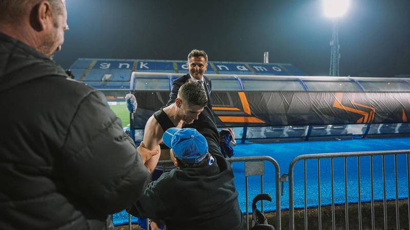 Dinamovac je nakon trijumfa slavio s navijačem u kolicima