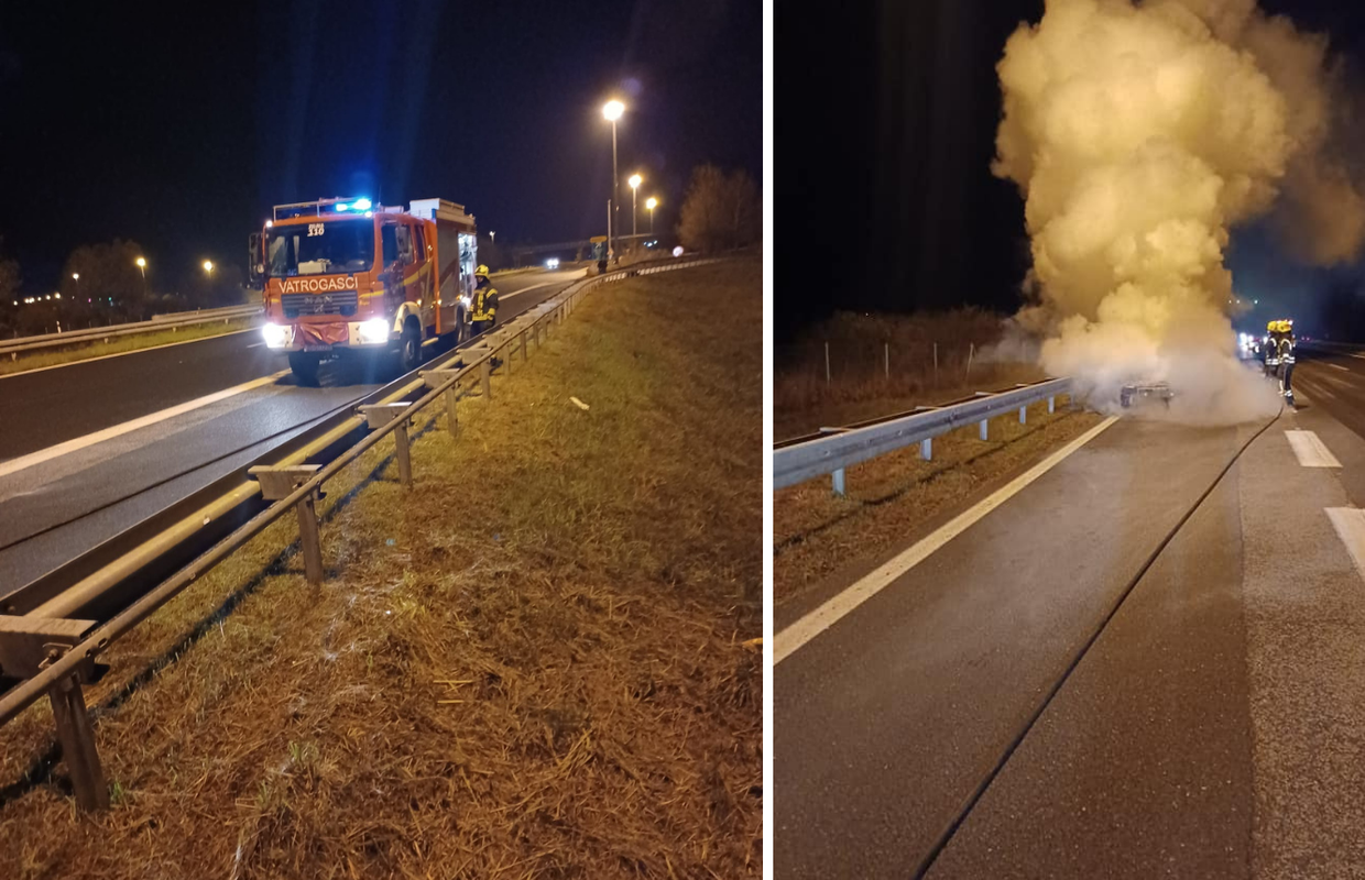 Izgorio automobil na A4 kod Komina: Na istom mjestu kao i cisterna prije tri dana