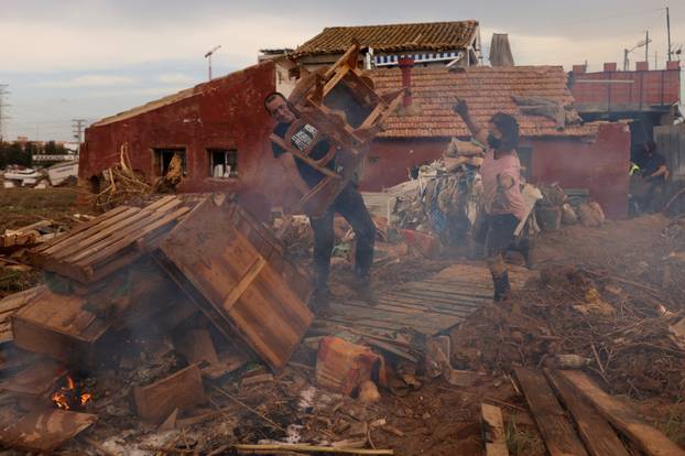 Aftermath of floods in Spain