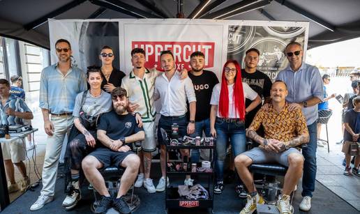 U centru Zagreba održan zabavni "Uppercut Deluxe Barber Show"