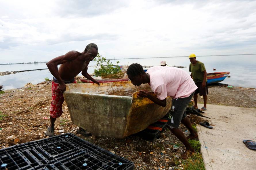 Preparations ahead of Tropical Storm Melissa, in Kingston