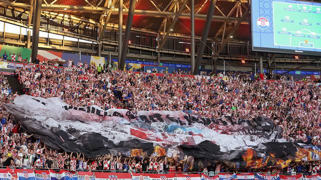 Leipzig: Navijači za vrijeme susreta Hrvatske i Italije u 3. kolu skupine B na Europskom prvenstvu
