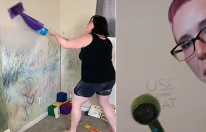 Pokazala najjednostavniji način za oprati dječje pastele sa zida