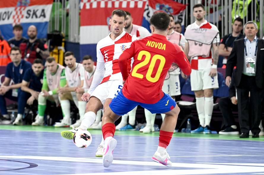 Susret Hrvatske i Španjolske u polufinalu Europskog prvenstva u futsalu