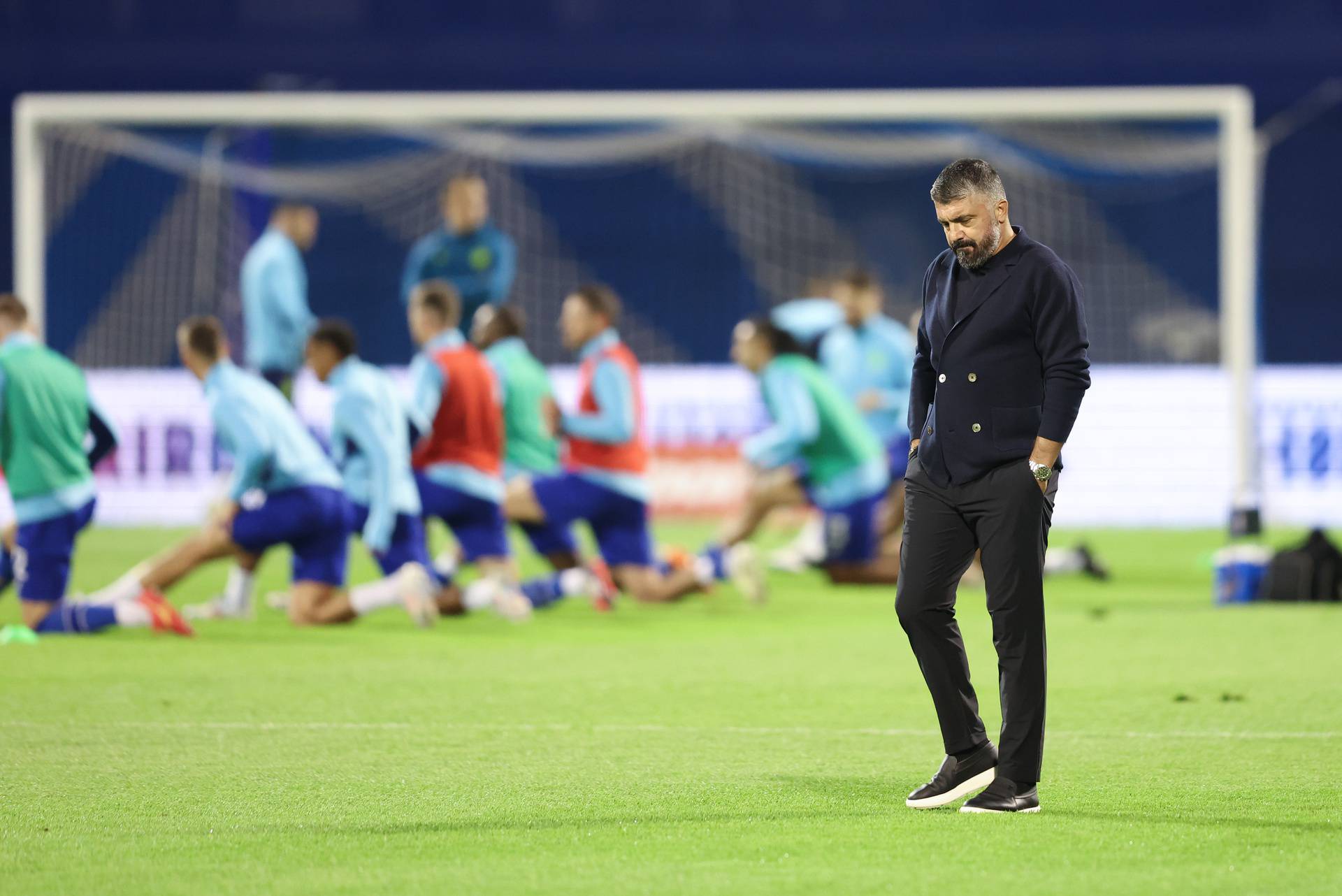 Zagreb: Gennaro Gattuso elegantno odjeven na stadionu Maksimir