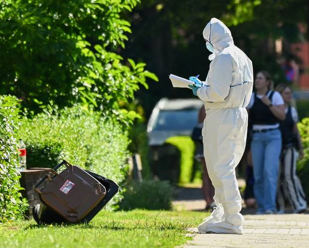 Scene of a deadly shooting in the northern town of Stade