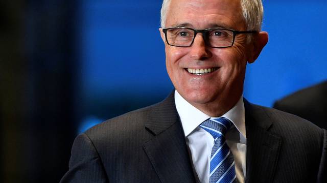 Australian Prime Minister Malcolm Turnbull smiles upon his arrival at Japan's Prime Minister's official residence before meeting Japanese Prime Minister Shinzo Abe in Tokyo