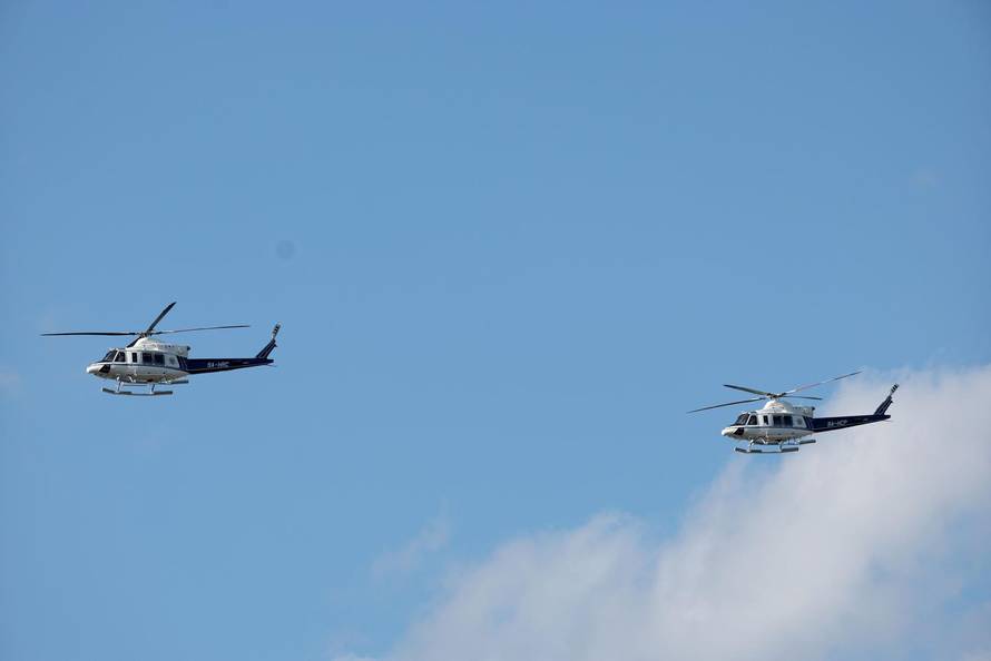 Zagreb: Generalna proba svečanog vojnog mimohoda - zračne snage 