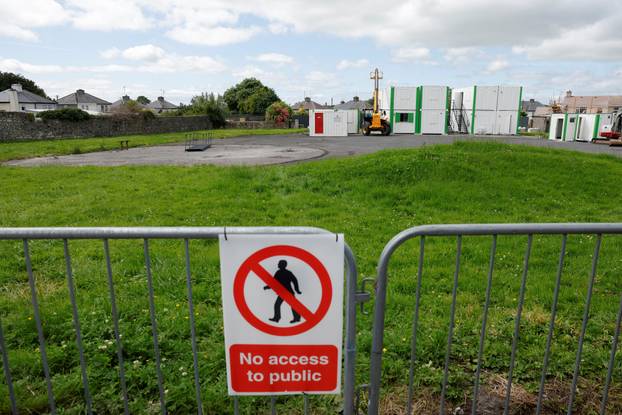 Excavation at the site of Bon Secours Mother and Baby Home, where bodies of 796 babies were uncovered, in Tuam