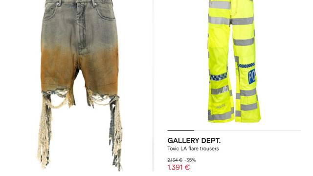 Još malo pa nestalo! Internet je zgrožen dizajnerskim hlačama. Snižene su sad na 1400 eura...