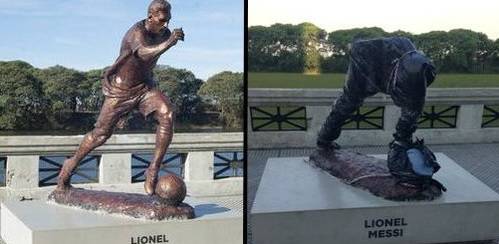Vandali uništili Leovu statuu: Argentincu su 'odsjekli' glavu