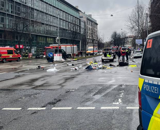 Several injured after car drives into crowd of people in Munich