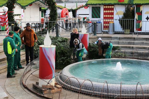 Posljednje pripreme za otvaranje Adventa u Zagrebu