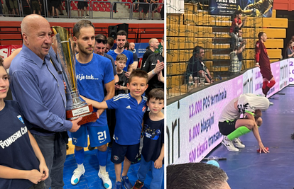 Zajec proslavio s nogometašima Futsal Dinama, adut Olmissuma u suzama: 'Knedla mi je u grlu'