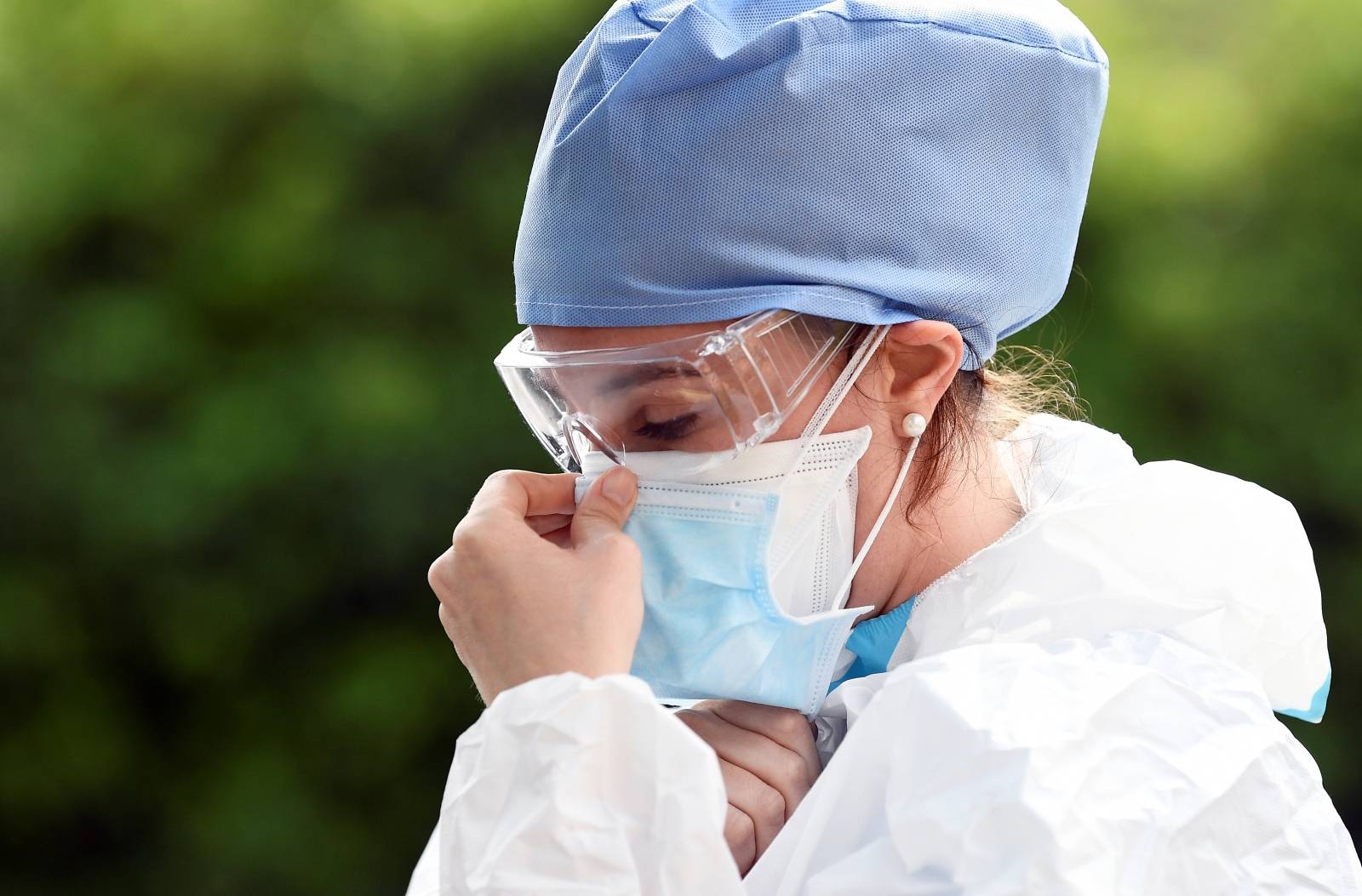 Doctors visit patients at home amid the coronavirus disease (COVID-19) outbreak in Bergamo