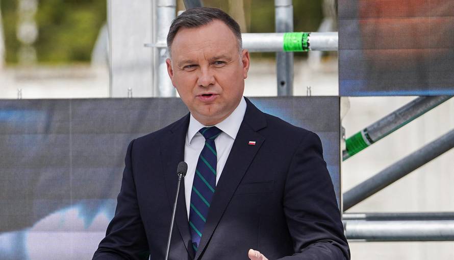 Poland-Lithuania gas pipeline launch ceremony, in Jauniunai