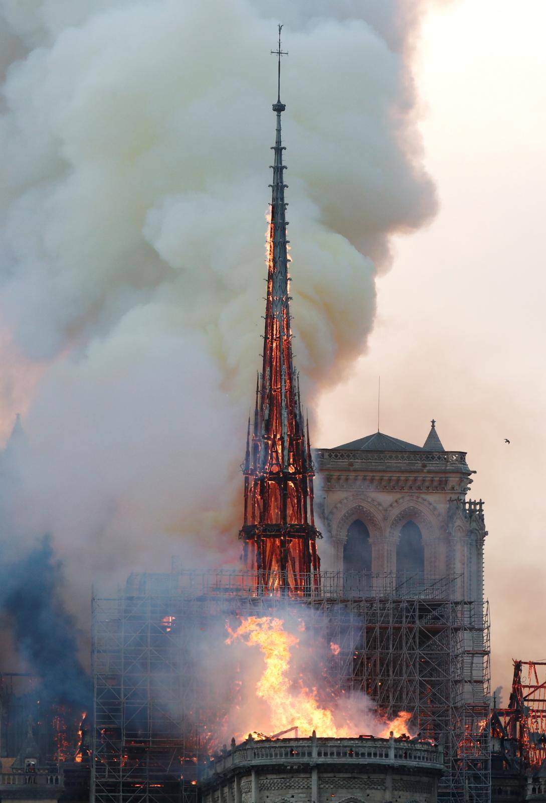 Fire at Notre Dame Cathedral in Paris