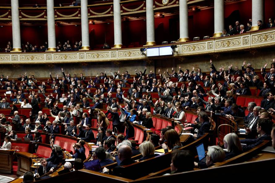 French National Assembly debates 2025 year-end budget bill in Paris