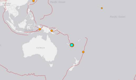 Nova Kaledonija: USGS izdao pa povukao upozorenje za cunami