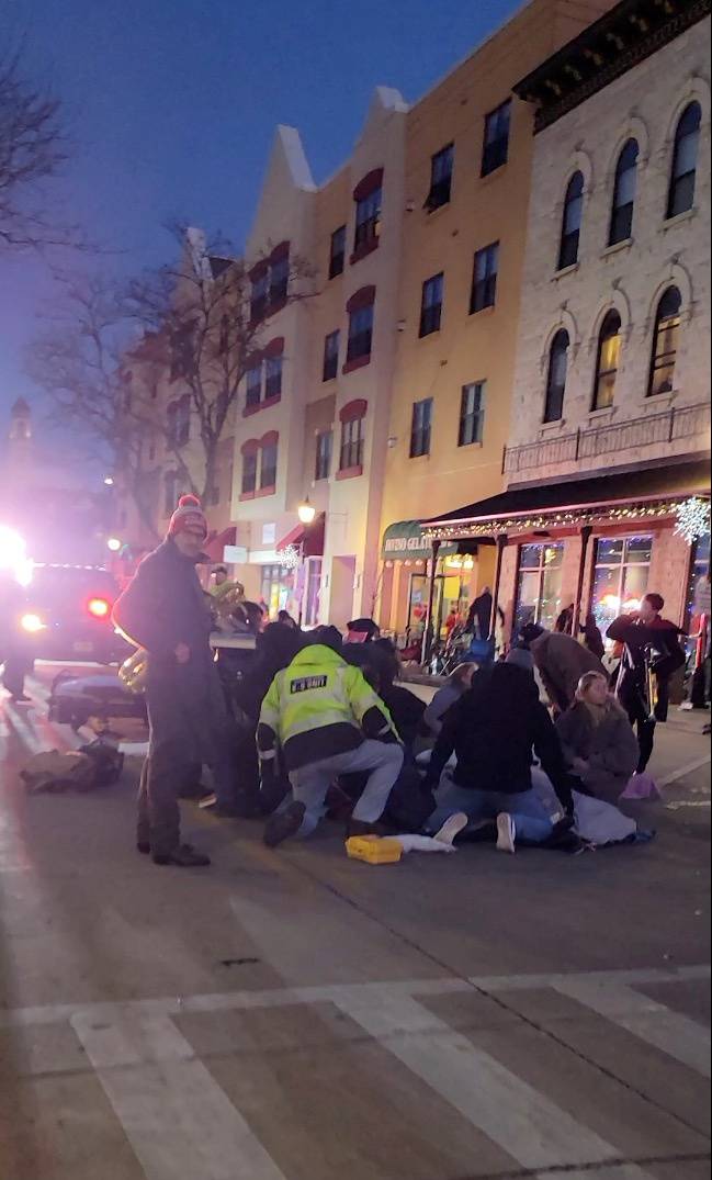 Vehicle plows through parade in Wisconsin