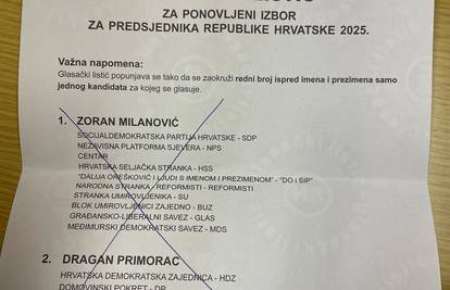 Nadopisivali i križali listiće. Čak 57.000 građana nezadovoljno izborom Milanovića i Primorca