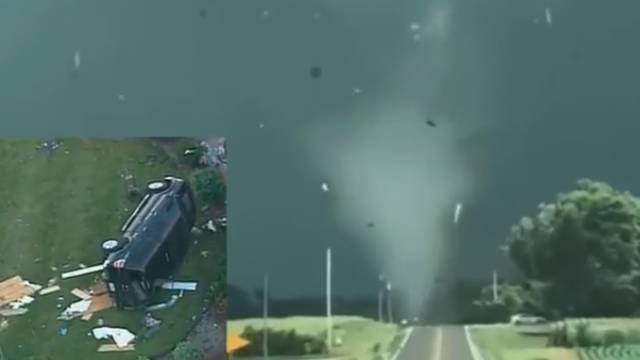 Sirova snaga prirode: Evo kako tornado ruši kuće, prevrće aute