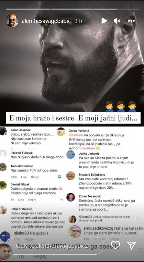 Alen Babić stao u obranu Filipa Hrgovića: 'E, moji jadni ljudi!'