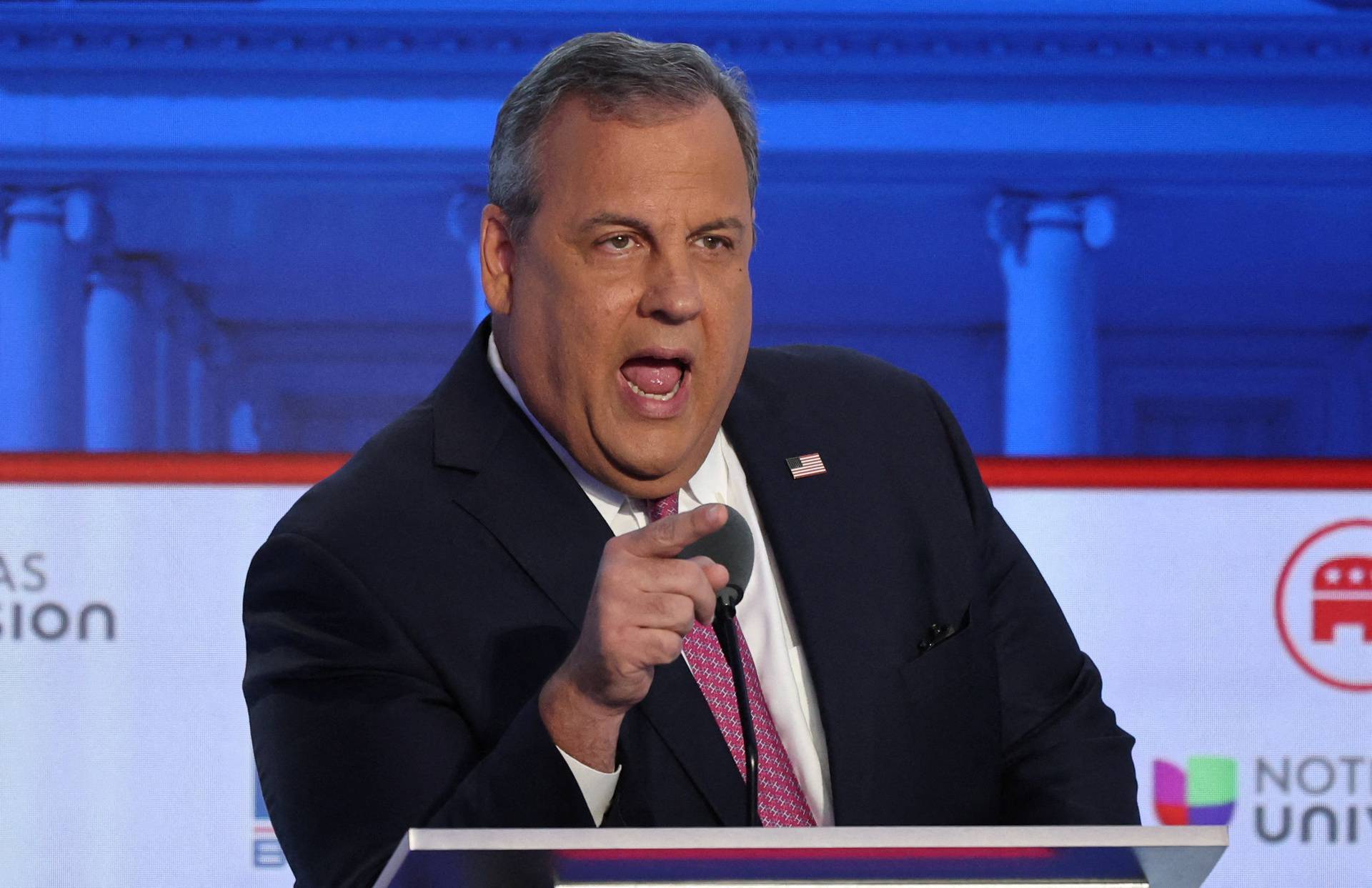 Republican U.S. Presidential candidates participate in their second debate of the 2024 U.S. presidential campaign in Simi Valley, California