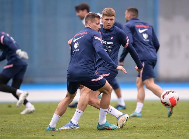Zagreb: Trening nogometnih reprezentativaca prije utakmice s Austrijom 