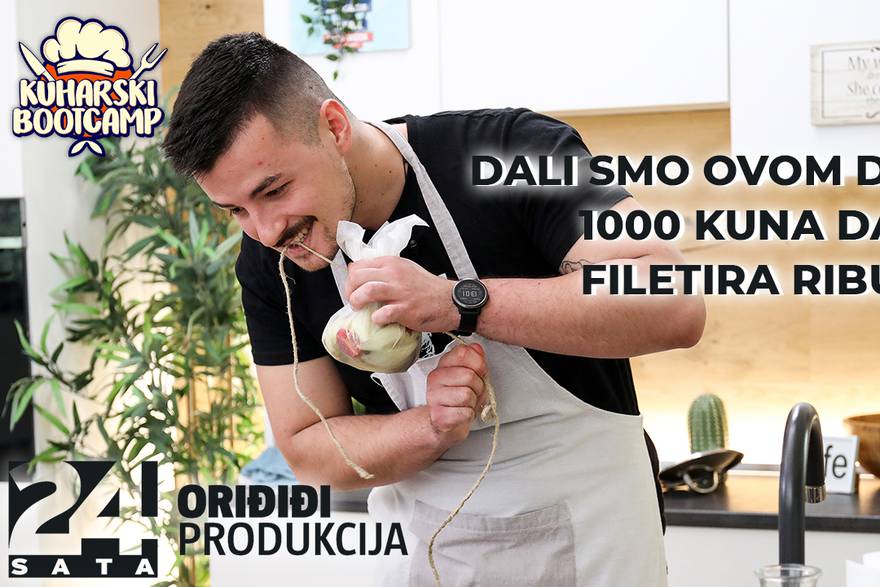 Dali smo ovom dečku 1000 kuna da filetira ribu | KUHARSKI BOOTCAMP