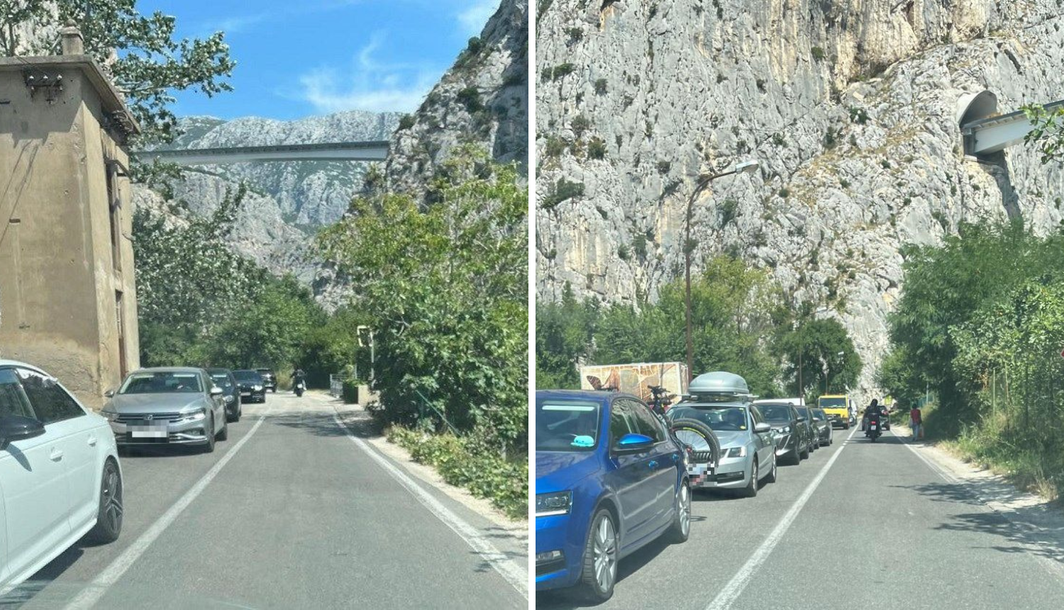 FOTO Gužve na cesti kod Omiša: 'Mi domaći smo navikli na to...'