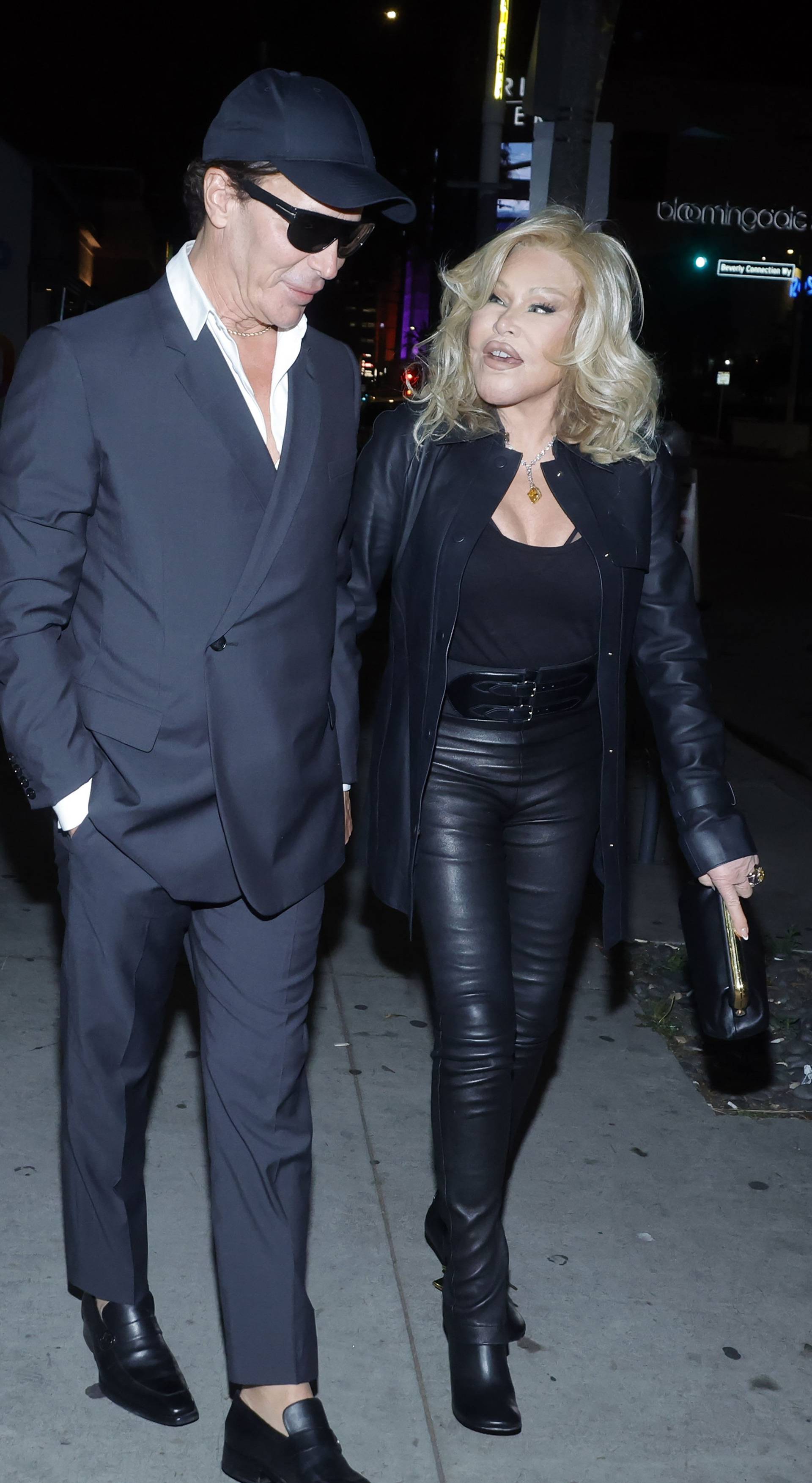 Lloyd Klein and Jocelyn Wildenstein seen out and about